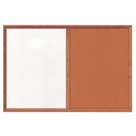 United Visual Products Enclosed Corkboard, 1 Door, 60"x36", 4" Fra UV3424-GOLD-KEYLIME